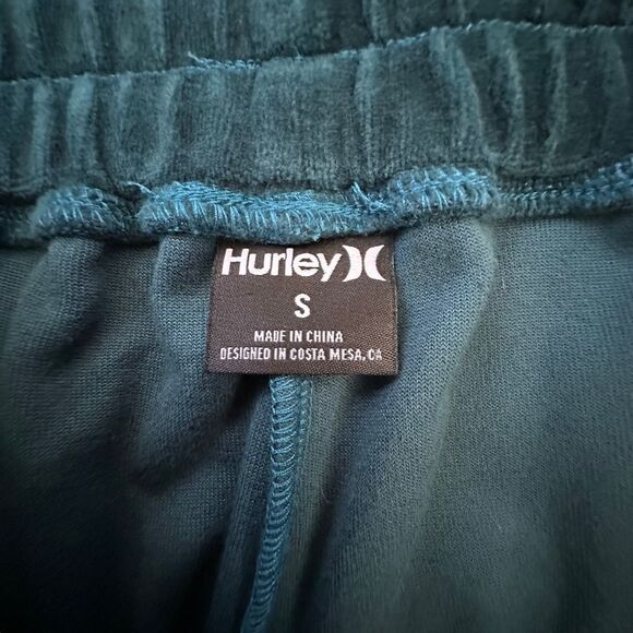 Hurley ~ dark Teal Velour Pull on Lounge Pants ~ size Small - Picture 10 of 12